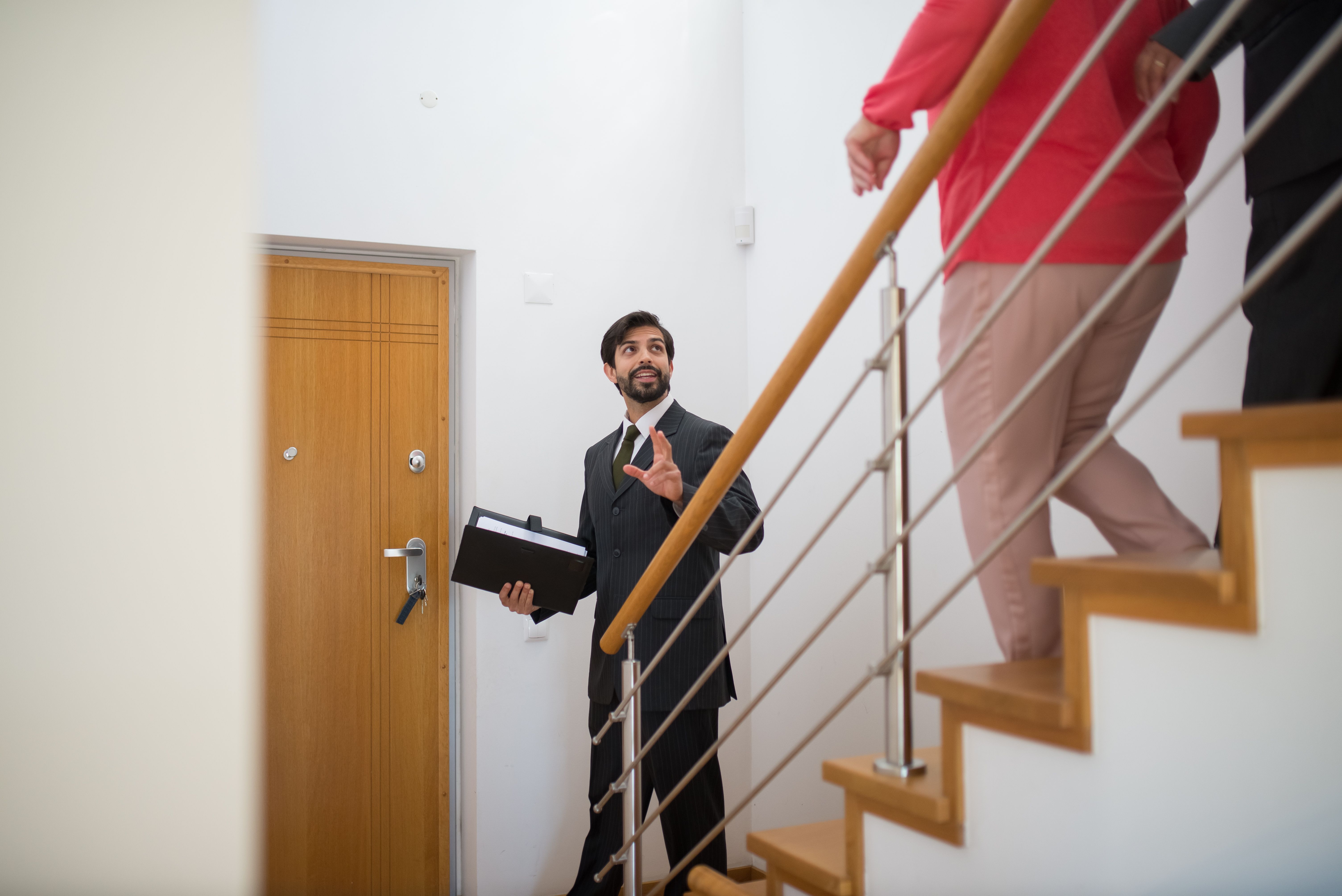 Property professional carrying out an on-site home inspection